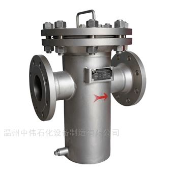 管道过滤器快开收集器除污蓝式过滤直通平底