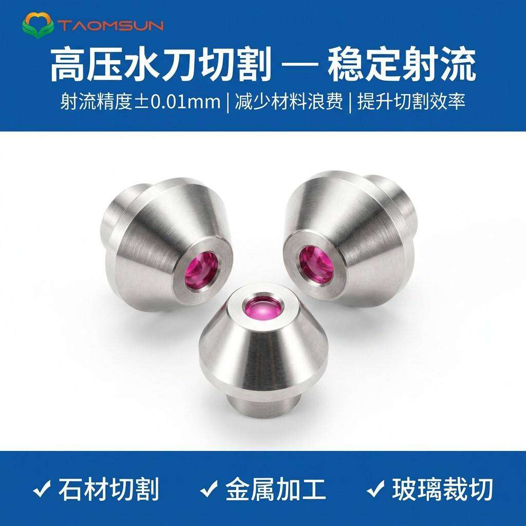 高压水切割喷嘴选型指南：红宝石 vs 硬质合金 vs 蓝宝石