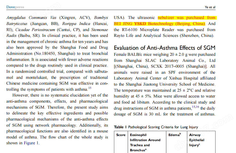 小動物霧化給藥儀