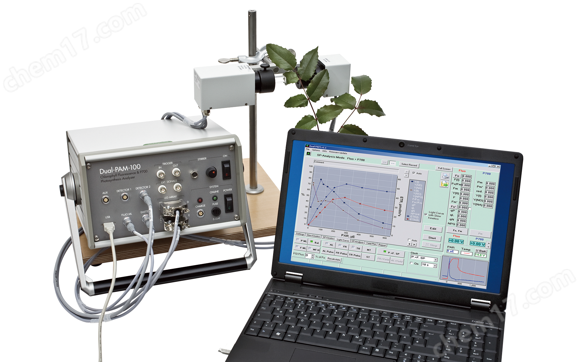 光纖型雙通道調(diào)制葉綠素熒光儀
