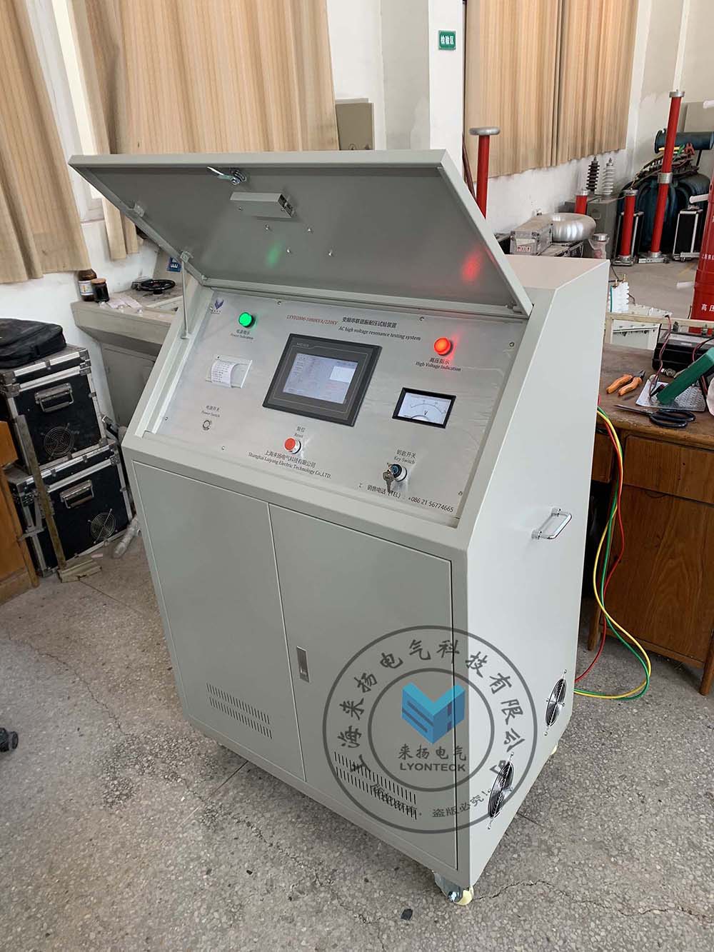 變頻串聯(lián)諧振耐壓試驗裝置上海來揚電氣完成交付，客戶反應(yīng)滿意