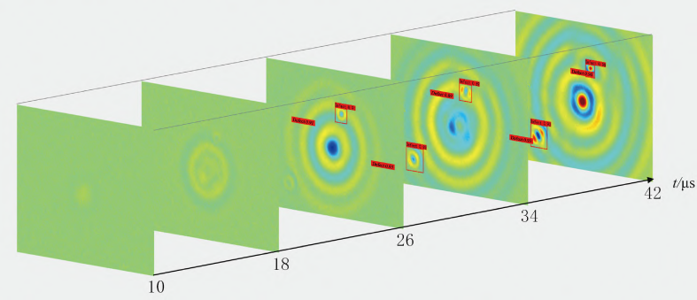 5帧实验全场波场图像检测结果